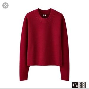 Iniq life U women Milano ribbed crewneck red sz S